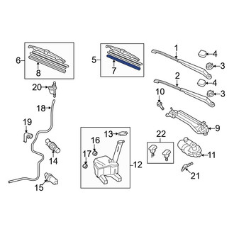 Toyota OE - Front Right Wiper Blade Refill