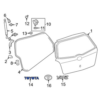 Toyota OE - Rear Hatch Emblem