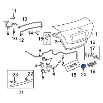 Toyota OE - Rear Deck Lid Emblem