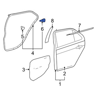 Toyota OE - Door Seal Clip