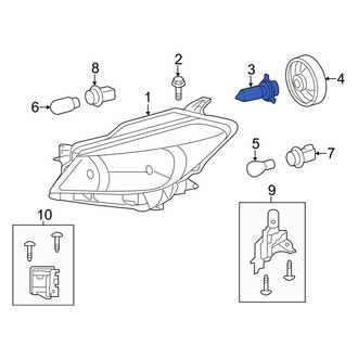 Toyota OE - Front Headlight Bulb