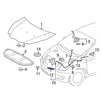 Toyota OE - Front Hood Pop Up Spring