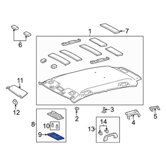 Toyota OE - Right Map Light Lens