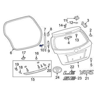 Toyota OE - Liftgate Lift Support Bolt