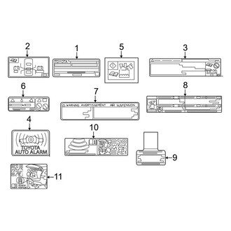 Toyota OE - Information Labels - Labels