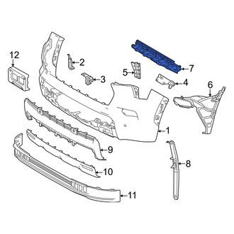 Toyota OE - Front Bumper Cover Support Rail