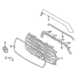 Toyota OE - Front Bumper & Grille - Grille & Components