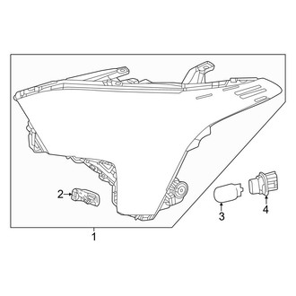 Toyota OE - Front Lamps - Headlamp Components (W/O Daytime Run Lamps), (Limited / SR5)
