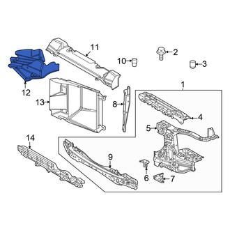 Toyota OE - Front Left Radiator Support Air Deflector