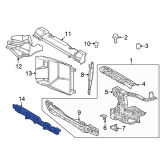 Toyota OE - Front Lower Radiator Support Air Deflector