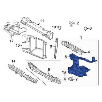 Toyota OE - Front Left Radiator Support Side Panel