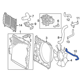 Toyota OE - Left Upper Radiator Coolant Hose