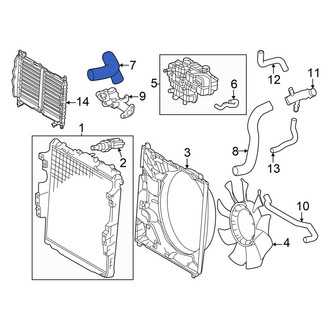 Toyota OE - Upper Radiator Coolant Hose