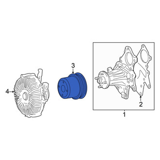 Toyota OE - Engine Cooling Fan Clutch Pulley