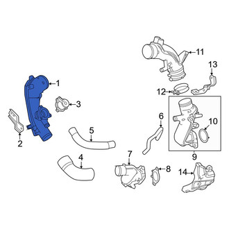 Toyota OE - Right Upper Intercooler Pipe
