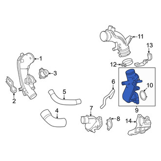 Toyota OE - Right Turbocharger Inlet Hose