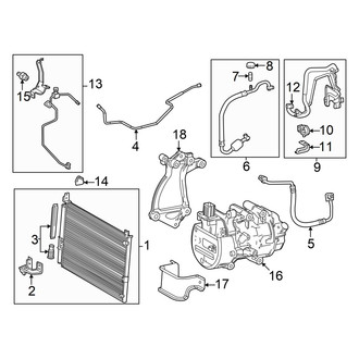 Toyota OE - Air Conditioner & Heater - Condenser, Compressor & Lines