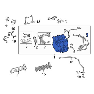 Toyota OE - Front HVAC Unit Case Assembly