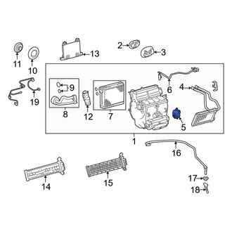 Toyota OE - Front HVAC Air Inlet Door Actuator
