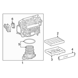 Toyota OE - Air Conditioner & Heater - Blower (Front)
