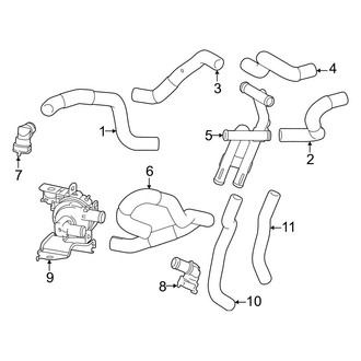 Toyota OE - Air Conditioner & Heater - Hoses & Pipes (Front)