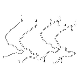 Toyota OE - Air Conditioner & Heater - Hoses & Pipes (Rear)