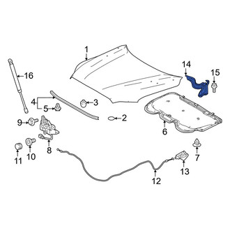 Toyota OE - Front Right Hood Hinge