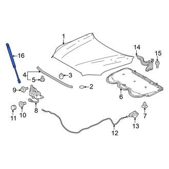 Toyota OE - Front Hood Lift Support