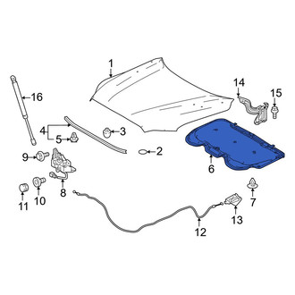 Toyota OE - Front Hood Insulation Pad