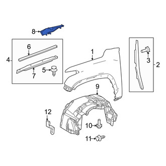 Toyota OE - Left Fender Seal