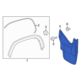 Toyota OE - Front Right Mud Flap