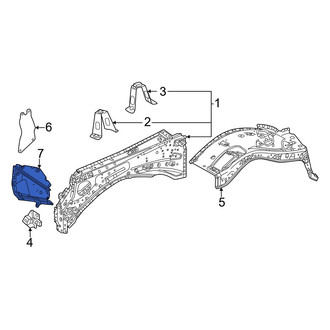 Toyota OE - Rear Left Fender Apron Seal