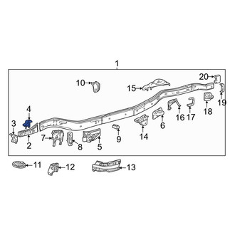 Toyota OE - Front Frame Rail Bracket