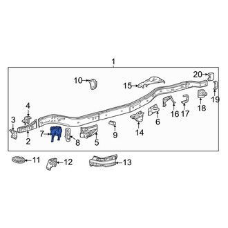 Toyota OE - Front Right Suspension Shock Absorber Bracket