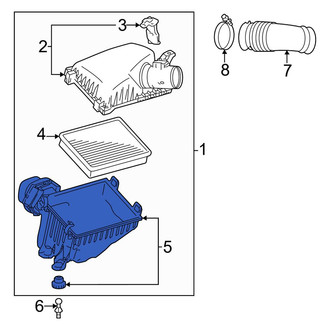 Toyota OE - Left Lower Air Filter Housing