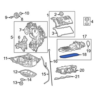 Toyota OE - Upper Engine Intake Manifold Gasket