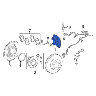 Toyota OE - Front Right Disc Brake Caliper