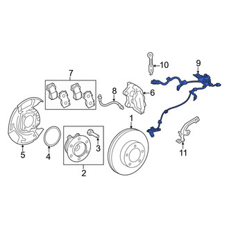 Toyota OE - Rear Left ABS Wheel Speed Sensor