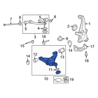 Toyota OE - Front Right Lower Suspension Control Arm
