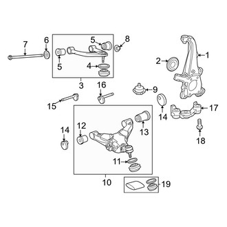 Toyota OE - Front Suspension - Suspension Components (RWD)