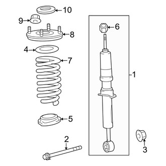 Toyota OE - Front Suspension - Struts & Components (W/O Auto Level), (Limited / SR5 RWD)