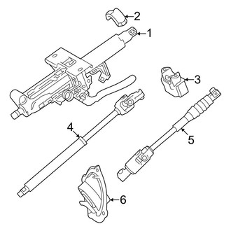 Toyota OE - Steering Column Assembly (Manual Tilt & Telescopic), (Limited / SR5 / TRD Pro)