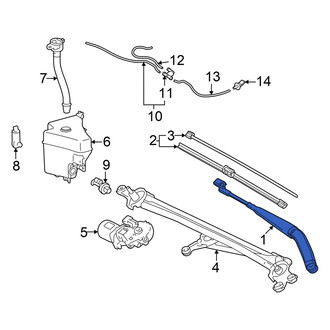 Toyota OE - Front Right Wiper Arm