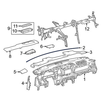 Toyota OE - Dashboard Panel Seal