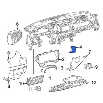 Toyota OE - Left Outer Instrument Panel Molding