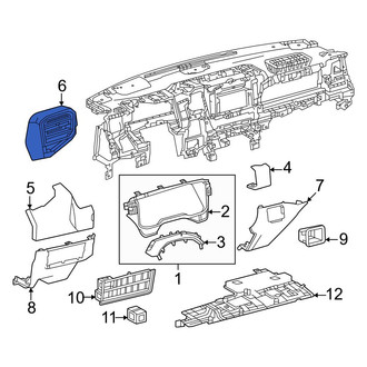 Toyota OE - Left Outer Dashboard Air Vent