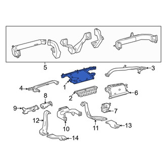 Toyota OE - Front Upper Windshield Defroster Nozzle