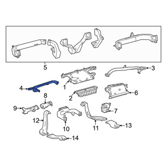 Toyota OE - Front Left Upper Instrument Panel Air Duct