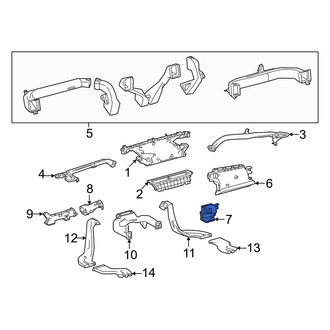 Toyota OE - Front Right Lower Instrument Panel Air Duct