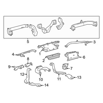 Toyota OE - Instrument Panel - Ducts